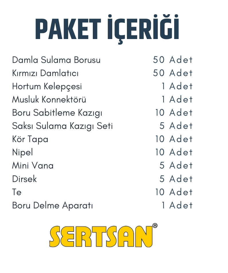 SERTSAN DAMLA SULAMA KİTİ